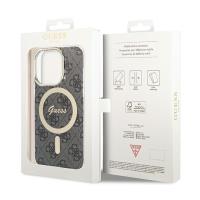 Guess 4G MagSafe - Etui iPhone 15 Pro (czarny)