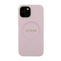 Guess Saffiano MagSafe - Etui iPhone 15 Plus (różowy)