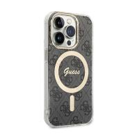 Guess 4G MagSafe - Etui iPhone 15 Pro Max (czarny)