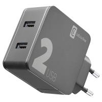 Cellularline Multipower 2 - Ładowarka sieciowa 2x USB-A 12W + 12W (czarny) Cellularline Multipower 2 - Ładowarka sieciowa 2x USB-A 12W + 12W (czarny)