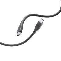 Cellularline Soft Cable - Kabel USB-C do USB-C 1.2 m (czarny) Cellularline Soft Cable - Kabel USB-C do USB-C 1.2 m (czarny)