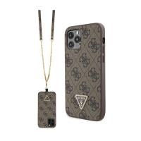 Guess Crossbody 4G Metal Logo - Etui iPhone 12 / iPhone 12 Pro (brązowy) Guess Crossbody 4G Metal Logo - Etui iPhone 12 / iPhone 12 Pro (brązowy)