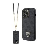 Guess Crossbody 4G Metal Logo - Etui iPhone 13 Pro (czarny)