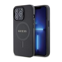 Guess Saffiano MagSafe - Etui iPhone 13 Pro (czarny)