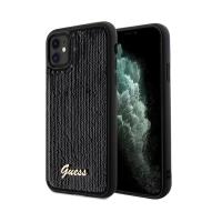 Guess Sequin Script Metal - Etui iPhone 11 (czarny)