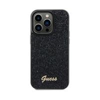 Guess Disco Metal Script - Etui iPhone 13 Pro Max (czarny)