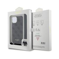 Guess Crossbody Cord 4G Print - Etui iPhone 15 (czarny)