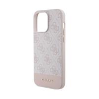 Guess 4G Bottom Stripe Collection - Etui iPhone 15 Pro Max (różowy)
