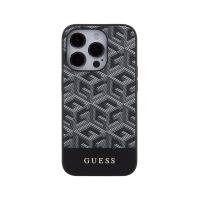 Guess GCube Stripes MagSafe - Etui iPhone 15 Pro (czarny)