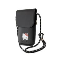 Hello Kitty Leather Daydreaming Cord - Torebka crossbody na telefon (czarny)