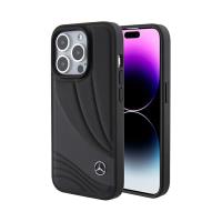 Mercedes Leather Wave Pattern - Etui iPhone 15 Pro (czarny) Mercedes Leather Wave Pattern - Etui iPhone 15 Pro (czarny)