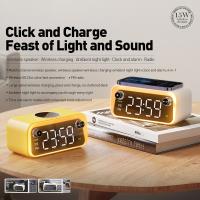 WEKOME Beluga D6 Dream - Wielofunkcyjny bezprzewodowy głośnik / Radio FM z funkcją ładowania indukcyjnego 15W MagSafe (Biały)