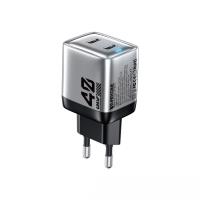 WEKOME WP-U02 Mecha Series - Ładowarka sieciowa 2x USB-C Super Fast Charger GaN 40W (Srebrny) WEKOME WP-U02 Mecha Series - Ładowarka sieciowa 2x USB-C Super Fast Charger GaN 40W (Srebrny)