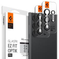 Spigen Optik Pro GLAS.TR EZ Fit Camera Protector 2-Pack - Szkło ochronne na obiektyw do Samsung Galaxy S24 Ultra (2 szt) (Czarny)