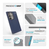 Speck Presidio2 Grip - Etui Samsung Galaxy S24 Ultra (Coastal Blue / Dust Grey)