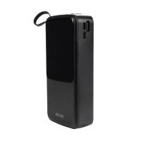 WEKOME WP-10 Pop Digital Series - Power bank 20000 mAh z wbudowanym kablem USB-C / Lightning / Micro USB / USB-A (Czarny)