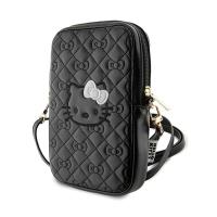 Hello Kitty Quilted Bows Strap - Torebka crossbody na telefon (czarny) Hello Kitty Quilted Bows Strap - Torebka crossbody na telefon (czarny)