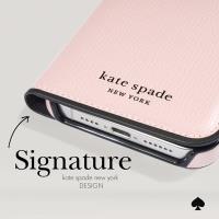 Kate Spade New York Wrap Folio Case - Skórzane etui z klapką iPhone 15 Pro Max (Pale Vellum)