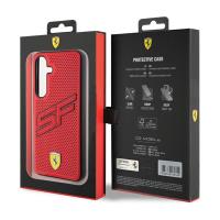 Ferrari Big SF Perforated - Etui Samsung Galaxy S24 (czerwony)