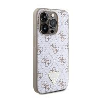 Guess 4G Triangle Metal Logo - Etui iPhone 15 Pro Max (biały)