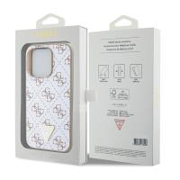 Guess 4G Triangle Metal Logo - Etui iPhone 15 Pro Max (biały)