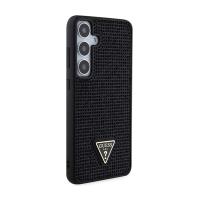 Guess Rhinestone Triangle - Etui Samsung Galaxy S24+ (czarny)