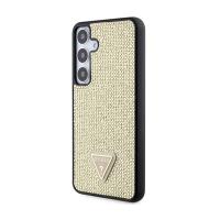 Guess Rhinestone Triangle - Etui Samsung Galaxy S24 (złoty)