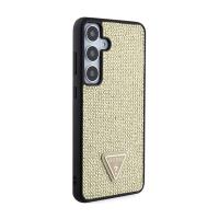 Guess Rhinestone Triangle - Etui Samsung Galaxy S24 (złoty)
