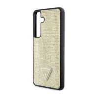Guess Rhinestone Triangle - Etui Samsung Galaxy S24 (złoty)