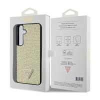 Guess Rhinestone Triangle - Etui Samsung Galaxy S24 (złoty)