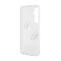 Guess IML Flowers Wreath MagSafe - Etui Samsung Galaxy S24+ (przezroczysty)