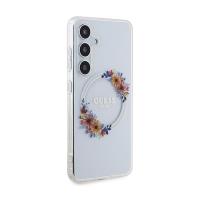 Guess IML Flowers Wreath MagSafe - Etui Samsung Galaxy S24 (przezroczysty)