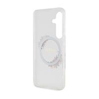 Guess IML Flowers Wreath MagSafe - Etui Samsung Galaxy S24 (przezroczysty)