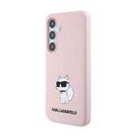 Karl Lagerfeld Silicone Choupette - Etui Samsung Galaxy S24+ (różowy)