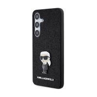 Karl Lagerfeld Fixed Glitter Ikonik Logo Metal Pin - Etui Samsung Galaxy S24 (czarny)