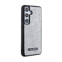 Karl Lagerfeld Rhinestone Metal Logo - Etui Samsung Galaxy S24 (srebrny)