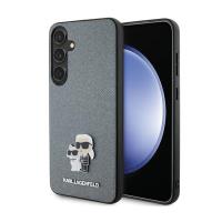 Karl Lagerfeld Saffiano Karl & Choupette Metal Pin - Etui Samsung Galaxy S24 (szary) Karl Lagerfeld Saffiano Karl & Choupette Metal Pin - Etui Samsung Galaxy S24 (szary)