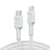 Green Cell PowerStream - Kabel Przewód USB-C - Lightning 100 cm Power Delivery certyfikat Apple MFi (biały) Green Cell PowerStream - Kabel Przewód USB-C - Lightning 100 cm Power Delivery certyfikat Apple MFi (biały)