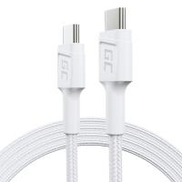 Green Cell PowerStream - Kabel Przewód USB-C - USB-C 120 cm Power Delivery 60W, QC 3.0 (biały) Green Cell PowerStream - Kabel Przewód USB-C - USB-C 120 cm Power Delivery 60W, QC 3.0 (biały)