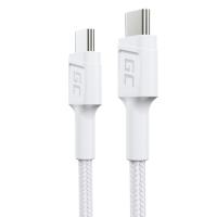 Green Cell PowerStream - Kabel Przewód USB-C - USB-C 30 cm Power Delivery 60W, QC 3.0 (biały) Green Cell PowerStream - Kabel Przewód USB-C - USB-C 30 cm Power Delivery 60W, QC 3.0 (biały)
