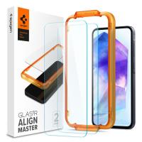 Spigen Alm Glas.TR 2-Pack - Szkło hartowane do Samsung Galaxy A55 5G (2 szt.) (Przezroczysty) Spigen Alm Glas.TR 2-Pack - Szkło hartowane do Samsung Galaxy A55 5G (2 szt.) (Przezroczysty)