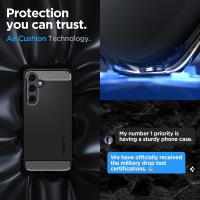 Spigen Rugged Armor - Etui do Samsung Galaxy A55 5G (Matte Black)