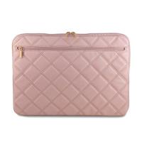Guess Quilted 4G Sleeve - Etui na notebooka 15" / 16" (różowy)