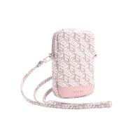 Guess Zip GCube Bottom Stripe - Torebka na telefon (różowy)