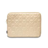 Hello Kitty Zip PU Quilted Bows Sleeve - Etui na notebooka 13" / 14" (złoty)