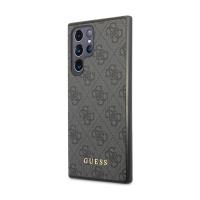 Guess 4G Metal Gold Logo - Etui Samsung Galaxy S24 Ultra (czarny)