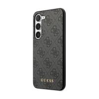 Guess 4G Metal Gold Logo - Etui Samsung Galaxy S24+ (czarny)
