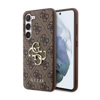 Guess 4G Big Metal Logo - Etui Samsung Galaxy S24 (brązowy) Guess 4G Big Metal Logo - Etui Samsung Galaxy S24 (brązowy)