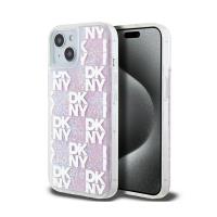 DKNY Liquid Glitter Multilogo - Etui iPhone 15 / 14 / 13 (różowy) DKNY Liquid Glitter Multilogo - Etui iPhone 15 / 14 / 13 (różowy)