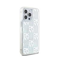 DKNY Liquid Glitter Multilogo - Etui iPhone 15 Pro Max (biały)